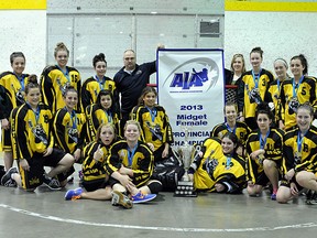 The Sherwood Park Midget Titans girls lacrosse team went undefeated in league play this season, defeating the Okotoks Raiders in the gold medal game at provincials. The Titans female program once again either won or finished second in all four minor divisions, as well as another gold at the Junior level. Photo supplied