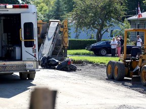 A motorcycle crash in Brockville that resulted in injuries to a man in August is being probed by Ontario's Special Investigations Unit.