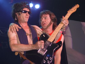 Guitarist Kevin Gleeson, left, and singer Glen Carroll of Rolling Stones tribute band Sticky Fingers will rock the stage at the Great Canadian Kayak Challenge and Festival on Saturday night.