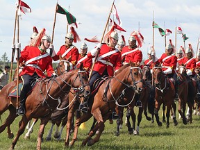 Members of the Strathcona Mounted Troop perform a musical ride. Photo supplied