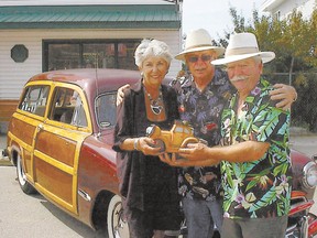 High Miler—Dave and Joanne Carter, Surrey, B.C., with their ’49 Woodie