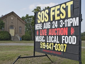 The Langford Conservancy, a local group dedicated to preserving farmland and rural heritage sites, and which took over the community centre and former school house on Colborne Street East, is staging SOS Fest this Saturday, August 24, 2013.  The event is a fund raiser as the group works to renovate the one-room heritage shcool house so it can be used for workshops and other public events.  The festival will feature live music and dance, children's fun centre, local foods and a live auction.(BRIAN THOMPSON Brantford Expositor)