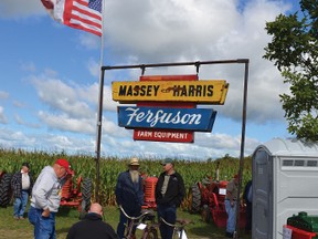 he streets of Dungannon were jam packed with cars, trucks, horse and buggies on Aug. 14 from all over the area including Alberta, Texas, England, Wales, North Carolina, Illinois, Nebraska, etc., for an auction at the home of George and Barb Smyth. George's Massey collection of 30 plus tractors, Massey Ferguson lawn mowers, Massey Harris implements, threshing equipment, etc was on auction. The auction was put on by Bill Horst Auctions.