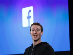 Mark Zuckerberg, Facebook's co-founder and chief executive speaks during a Facebook press event in Menlo Park, California, in this April 4, 2013 file photo.  REUTERS/Robert Galbraith/Files