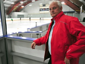 John Cook, vice president of Buckingham Sports Properties, stands next to one of the two ice pads at London Sports Park August 20, 2013. Formerly London Ice Park, Buckingham Sports Properties bought the building in July, 2012 and are in the midst of renovations to upgrade the facility. CHRIS MONTANINI\LONDONER\QMI AGENCY