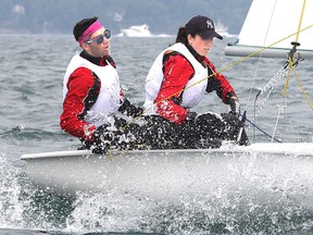 Paul Karigan and Melissa Martin, from London, are among the 50 best sea cadet sailors in the country who have been competing in their national regatta off Kingston this week. The cadets represent all regions of the country.
Michael Lea The Whig-Standard