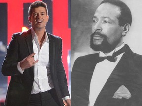 Robin Thicke and Marvin Gaye (Reuters/Handout)