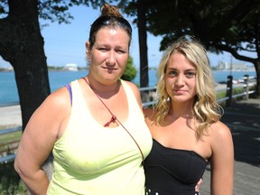 Treena Allen, 44, and Brooke Bermingham, 19, are concerned about the drug problem their respective niece and sister, Amanda, has. They're frustrated by the lack of services available in Sarnia-Lambton. TYLER KULA/ THE OBSERVER/ QMI AGENCY