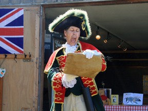 After taking a hiatus in 2014, a town crier competition will be among the events at Ingersoll's Harvest Festival, which runs from Wednesday, Aug. 19, to Sunday, Aug. 23. FILE PHOTO