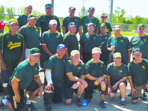 The Portage Agri-Sales team won the A-side at a senior slo-pitch tournament in Detroit Lakes, Minn. (Submitted photo).