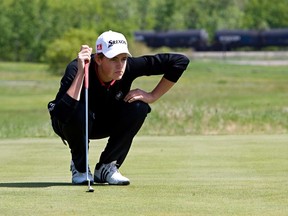 Tyler Saunders, 15, plays golf during the media day game at the McLennan Ross Junior Golf Tour at Wolf Creek Resort in Ponoka on Monday, May 30, 2011. This is Tyler's fifth time playing the tour. CODIE MCLACHLAN/EDMONTON SUN/QMI AGENCY