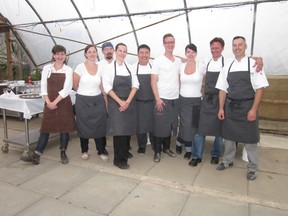 Chef Blair Lebsack (far right) and his team. - Photo Supplied