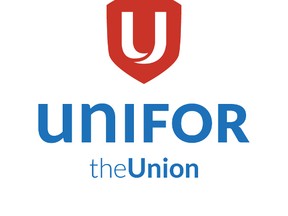 The logo of Unifor, the mega-union being born out of the merger of the Canadian Auto Workers and the Communications Energy and Paper Workers Union of Canada.