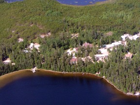 A bird’s eye view of the Experimental Lakes Area (ELA) field station. (HANDOUT)