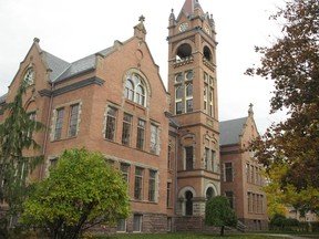 The historic London Normal School in Wortley Village, vacant since 2004, is the subject of a public meeting on Sept. 11. (Free Press file photo)