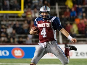 Alouettes QB Tanner Marsh will play the Argos on Tuesday night. (QMI Agency)