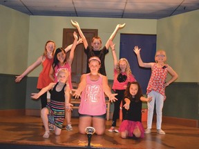 It was another exciting week of glee camp at the Lucknow Town Hall Theatre as Studio C and its amazing entertainers put on a spectacular show called “A Musical Time Machine”. The performers included: back row, (L to R), Jada Goodman, Brooklyn Wright, Malcolm MacLennan, Julia Wright and Kloe Livingston. Front: Olivia Wheeler, Avery Perrier and Chloe Foreman.