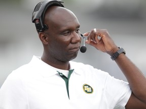 Edmonton Eskimos head coach Kavis Reed after losing 37-34 to the Calgary Stampeders in the Labour Day Classic in Calgary, Alta. on Monday September 2, 2013. Al Charest/Calgary Sun/QMI Agency