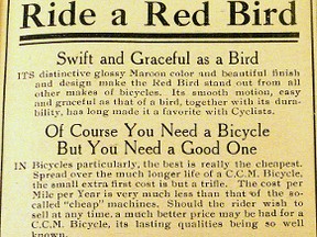 1925 advertisement in the Tillsonburg News.