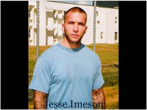 Screen grab of convicted murderer Jesse Imeson from the website Prisonpenpals.com