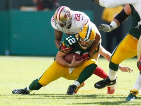 Aaron Rodgers and the Packers were dominated by the 49ers in the playoffs last year. (REUTERS)