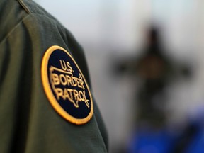 A patch is shown on the uniform of a U.S. Customs and Border Patrol in this file photo. REUTERS/Mike Blake