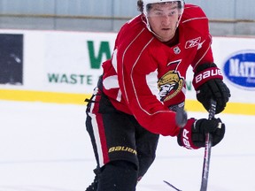 Ottawa Senators Mark Stone during rookie camp at the Sensplex in Ottawa. September 4,2013. Errol McGihon/Ottawa Sun/QMI Agency