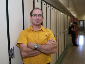 Matt Saunders, the head of the science department at Kingston Collegiate, is being given an award Monday by the Canadian Blood Services.
Ian MacAlpine The Whig-Standard