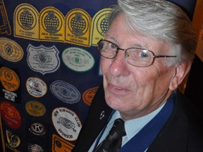 Kiwanis Club of Belleville president, Ed Hawman, at the club's 90th anniversary event at the Banquet Centre on Tuesday.