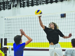 Action from PCI Trojans volleyball tryouts Sept. 10. (Kevin Hirschfield/THE GRAPHIC/QMI AGENCY)