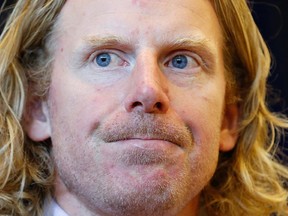 Former Ottawa Senators captain Daniel Alfredsson takes part in a news conference in Ottawa August 15, 2013. (REUTERS/Chris Wattie)