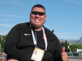 Sarnia native Rob Hughes finished fourth in the discus at the Francophone Games in Nice, France Tuesday. Hughes is part of a trio of Sarnians who are representing Canada at the meet. (Photo courtesy of Athletics Canada)