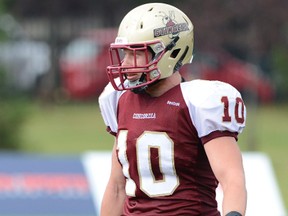 Max Caron, a Frontenac Secondary graduate who plays linebacker for the Concordia Stingers, is ranked No. 7 among players eligible for the 2014 CFL Canadian Draft. (QMI Agency)