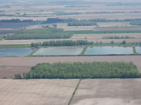 The lagoons built east of Grand Bend in the late 1970s.