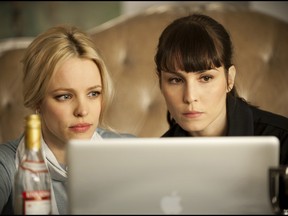Rachel McAdams, left, and Noomi Rapace star in "Passion." (Handout)