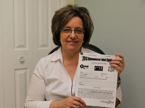 Lisa Girard, is a sales representative for Claim Post Realty Ltd. Brokerage here in Cochrane. She is promoting the brokerage's Announcer Idol 2013 contest in Cochrane and encourages any Grade 4, 5 or 6 students to enter.