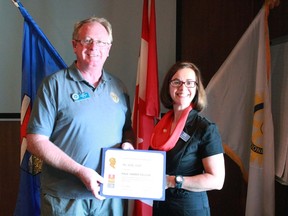 Holly Astill was awarded the Rotarian of the Year award by the Whitecourt Rotary Club for her commitment that club president, Jim Ferguson said goes above and beyond what her responsibilities are.
Celia Ste Croix | Whitecourt Star