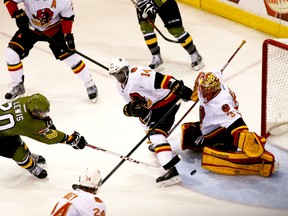 The North Bay Battalion bet the Belleville Bulls 4-1 Saturday at the Yardmen Arena in Belleville. 
EMILY MOUNTNEY/THE INTELLIGENCER/QMI AGENCY