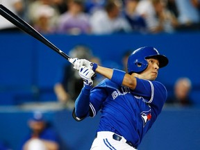 Ryan Goins of the Toronto Blue Jays. (MARK BLINCH/Reuters)