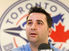 Toronto Blue Jays general manager Alex Anthopoulos is faced with the prospect of rebuilding the team again. (FRED THORNHILL/Reuters)