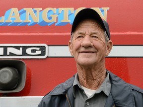 Langton's Jim McKillen, a 43-year veteran of the Langton fire department.