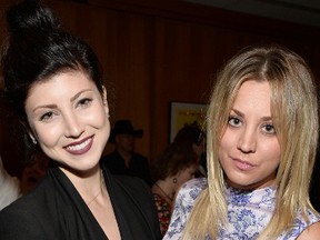 Actresses Briana Cuoco and Kaley Cuoco attend the after party for the premiere of "Blue Jasmine" July 24, 2013. (Frazer Harrison/Getty Images for AFI/AFP)