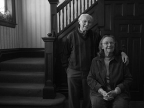 Val Hadley, shown seated next to her husband Fred Hadley, is remembered as a cornerstone of Theatre Sarnia. Hadley, a long-time actor, director and volunteer with the community theatre group, died Saturday. Sarnia, Ont., Sept. 24, 2013 SUBMITTED PHOTO