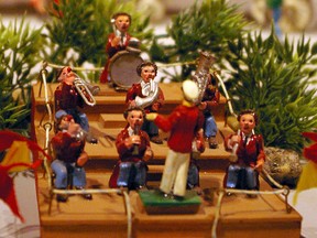 The miniature musicians of Dr. Max Ryckman's  circus, at St. Thomas-Elgin Public Art Centre through Sept. 29. (Eric Bunnell, Times-Journal)