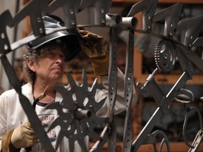Bob Dylan's welding and metalwork creations will be on display at London's Halcyon Gallery in November. (Jon Shearer/Halcyon Gallery)