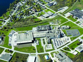 An aerial photo of the former Hershey plant in Smiths Falls. (FILE PHOTO)