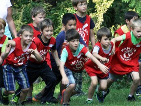 The sun shone as The 5th Annual Gemini Elementary School Cross Country Meet beat a collective path through Participark Wednesday afternoon. Well over 100 area students competed in six different races, to the delight of a strong cadre of assembled supporters. Jeff Tribe Photos/Tillsonburg News