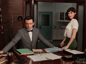 Michael Sheen and Lizzy Caplan in 'Masters of Sex'. (Showtime)