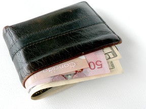 Wallet with money