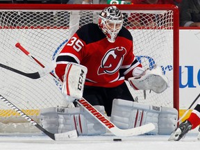 Cory Schneider's amazing pre-season could land the Devils' new goalie a larger share of the starts before he takes over for retiring Martin Brodeur a year from now. (Getty Images)